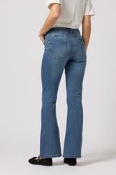 M&Co Mid Wash Blue Lift & Shape Kick Flare Jeans | M&Co 5