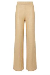 LTS Tall Natural Brown Knitted Wide Leg Trouser | Long Tall Sally 6