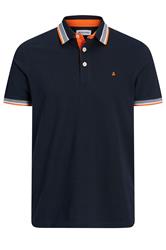JACK & JONES Big & Tall Dark Navy Blue Paulos Polo Shirt