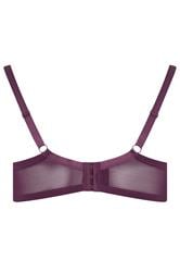 YOURSET 3 PACK Plus Size Burgundy Red & Green Lace Trim Padded T-Shirt Bras | Yours Clothing 12
