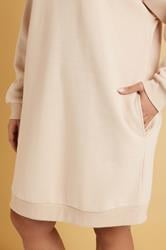 YOURS Plus Size Natural Brown Sweatshirt Dress | Yours Clothing 2