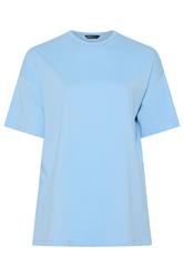 YOURS Curve Blue Longline T-Shirt
