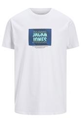 JACK & JONES Big & Tall White Hudson T-Shirt
