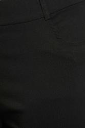 Curve Plus Size Black Bengaline Slim Leg Trousers 5