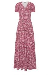LTS Tall Red Paisley Wrap Maxi Dress