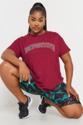 YOURS ACTIVE Plus Size Black Abstract Print Stretch Shorts | Yours Clothing 3