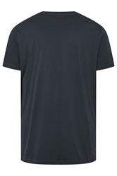 LYLE & SCOTT Big & Tall Navy Blue Laundry Graphic T-Shirt | BadRhino 4