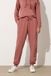 LTS Tall Coral Pink Jersey Drawcord Cuffed Joggers | Long Tall Sally 1
