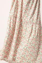 PixieGirl Pink Ditsy Tiered Maxi Dress | PixieGirl 4