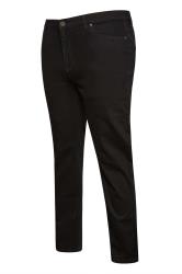 BadRhino Big & Tall Black Straight Leg Stretch Jeans | BadRhino 7