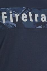 FIRETRAP Big & Tall Navy Blue Logo Print T-Shirt | BadRhino 5