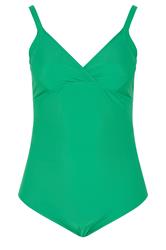 YOURS Plus Size Green Plunge Neckline Corset Swimsuit | Yours Clothing 7