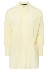 YOURS Curve Butter Yellow Linen Shirt