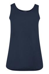 YOURS 3 PACK Curve Navy Blue & Black Core Vest Tops | Yours Clothing 12