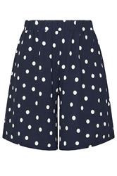 YOURS Plus Size Navy Blue Polka Dot Shorts | Yours Clothing 5