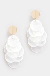 Gold Tone Statement Shell Drop Earrings | Yours Clothing 3