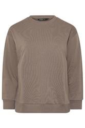 YOURSET Plus Size 2 PACK Chocolate Brown & Mocha Brown Sweatshirts | Yours Clothing 9