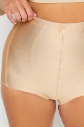 Plus Size Nude Medium Control Shaping Full Briefs | Yours Clothing 2
