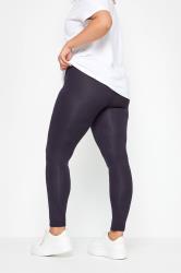 Plus Size Navy Blue Soft Touch Leggings | Yours Clothing 4