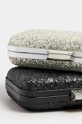 Black Sequin Clutch Bag | Yours Clothing 7