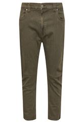 KAM Big & Tall Khaki Green Stretch Jeans | BadRhino 2