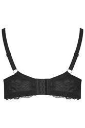 YOURS Plus Size Black Soft Touch Ribbed Underwired Bra | Yours Clothing 6