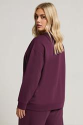 YOURS Plus Size Burgundy Red Button Cardigan | Yours Clothing 2