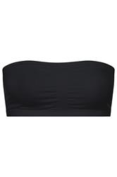 YOURS Curve Black Seamless Padded Non-Wired Bandeau Bra