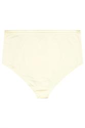YOURS Plus Size Yellow Dobby Lace Full Brief | Yours Clothing 6