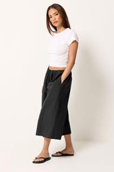 PixieGirl Petite Women's Black Cotton Poplin Culottes | PixieGirl 3