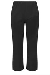 LIMITED COLLECTION Plus Size Black Crinkle Wide Leg Trousers | Yours Clothing 6