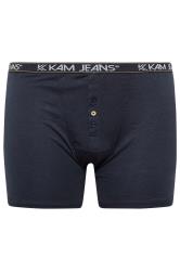 KAM 3 PACK Navy Blue & Grey Assorted Boxers | BadRhino 5
