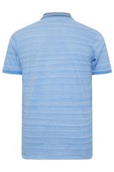 BadRhino Big & Tall Light Blue Jacquard Polo Shirt | BadRhnio 7
