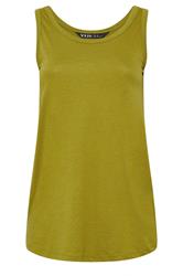 YOURS Curve Green Basic Vest Top