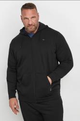 BadRhino Big & Tall Black Zip Through Hoodie & Jogger Set | BadRhino 1