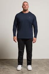 BadRhino Big & Tall Black Straight Leg Stretch Jeans | BadRhino 1