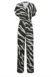 LTS Tall Black Abstract Wrap Jumpsuit | Long Tall Sally 5