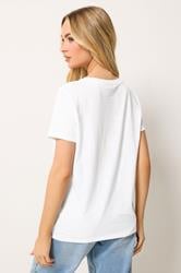 M&Co White 'Les Fleurs' Graphic Print Cotton T-Shirt | M&Co 4