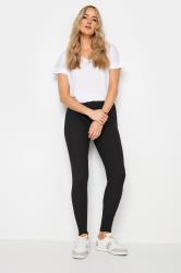 LTS Tall Women's Black High Waisted Ribbed Leggings | Long Tall Sally 3