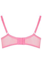 YOURS Plus Size Pink Floral Embroidered Underwired Bra | Yours Clothing 7