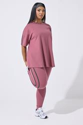 YOURS ACTIVE Curve Pink 'The Motivation Club' T-Shirt 2