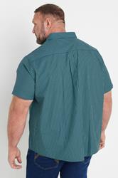 BadRhino Big & Tall Blue Gingham Check Shirt | BadRhino 4