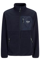 JACK & JONES Big & Tall Navy Blue Fleece | BadRhino 1