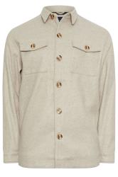 BadRhino Big & Tall Natural Brown Premium Button Down Shacket