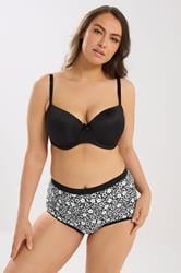 YOURSET 5 PACK Plus Size Black & White Floral Full Briefs | Yours Clothing 4