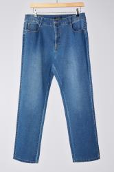 EVANS Curve Fit Blue Mid Wash Straight Leg Jeans