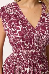 LTS Tall Women's Red Floral Cotton Wrap Maxi Dress | Long Tall Sally 4