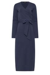 LTS Tall Navy Blue Wrap Midi Dress | Long Tall Sally 5