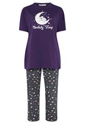 YOURS Plus Size Purple 'Koalaty Time' Pyjama Set | Yours Clothing 5