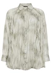 STAR Grey Snake Pleated Shirt | StarByJM 5